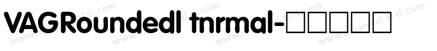 VAGRoundedl tnrmal字体转换